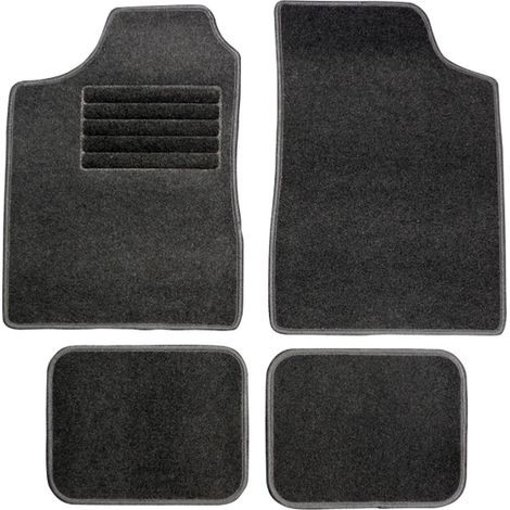JEU DE 4 TAPIS DE SOL TISSUS TYPE C GRAPHITE