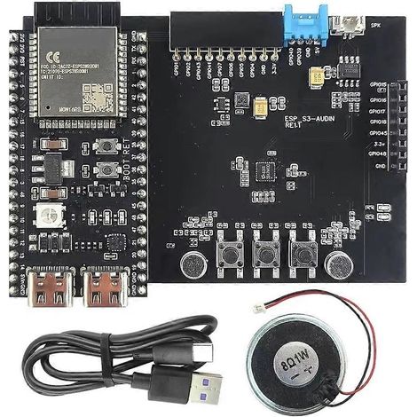 ESP32-S3 N16R8 Entwicklungsboard-WLAN-Modul-Kit mit Doppelmikrofon-Lautsprecher, KI-Sprachinteraktion, IoT-Heimnetzwerkerweiterung (1/5)