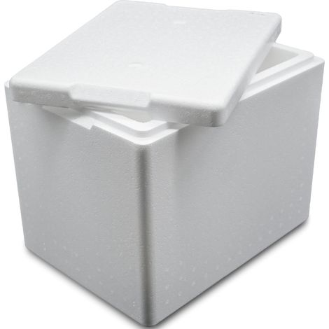 Termobox, contenitore termico in polistirolo con coperchio, certificato PZH, 395x295x320 mm, 20 litri.