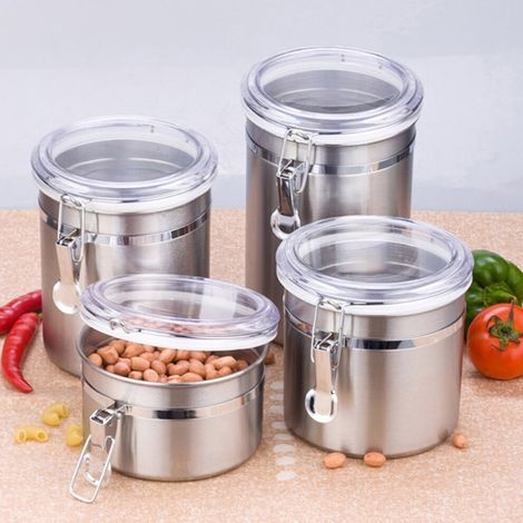 Contenants alimentaires hermétiques en acier inoxydable