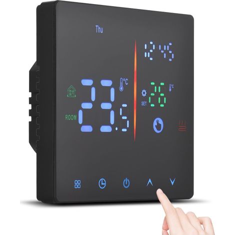 Smart Termostato digitale programmabile settimanale, display LCD, modalità manuale/automatico, regolatore di temperatura,termostato collegato (1/5)