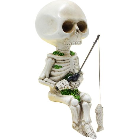 Lot de 2 figurines de têtes de mort en résine gothique pour Halloween. Décorations de fête. (1/5)