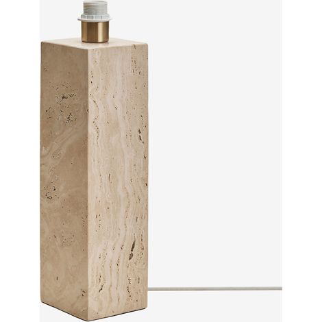 Socle pour lampe de table en travertin Davise SKLUM