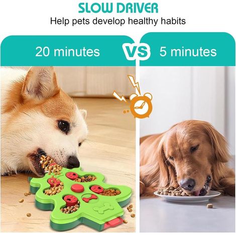 Jouet intelligent pour chien, distributeur de nourriture interactif et puzzle éducatif pour stimulation mentale et apprentissage (1/5)