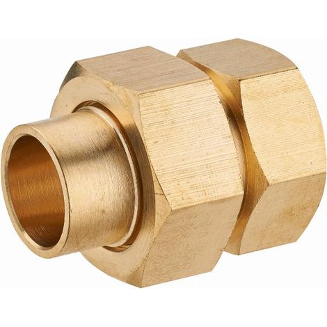 3-teilige gerade Verschraubung mit Kugelgelenk weiblich F3/4' (20x27) NOYON & THIEBAULT - zum Löten - Ø 16 mm - 1127-2016L1