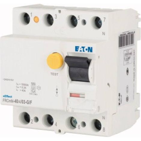 Interruttore Eaton frcmm-40/4/03-g/f 40A 0,3A tipo G F