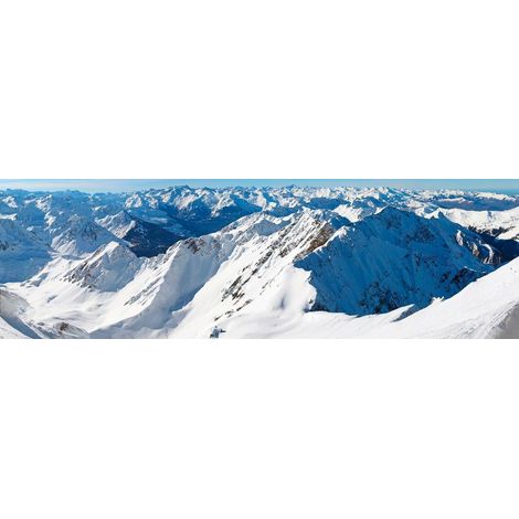 Tableau sur toile chemin des Pyrénnées 30x97 cm - Impression sur Toile Murale Décorative - Image imprimée en HD sur Toile - Toile sur Châssis en Bois FSC - Fabriqué en France