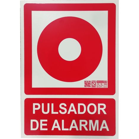 Placa de señalización - Pulsador de alarma