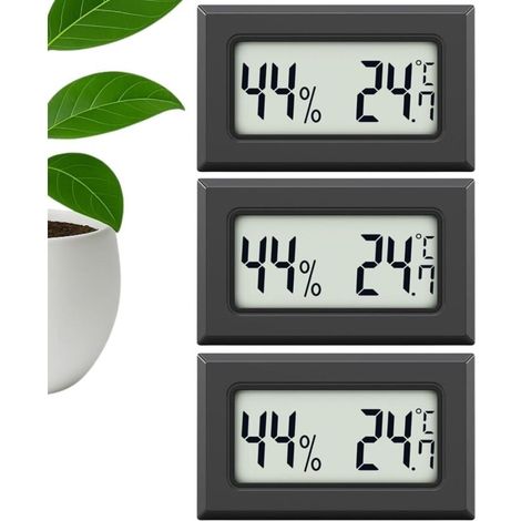 pezzi Mini termometro igrometro per interni, piccolo termometro digitale, misurazione accurata dell'umidità interna e termometro per interni per misurare la temperatura e l'umidità (1/4)