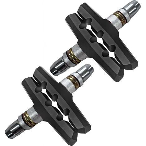 2 Paar Premium-Fahrradbremsbeläge, professionelle V-Brake-Bremsbeläge für Mountainbikes, Fahrradbremsblock-Set (1/4)