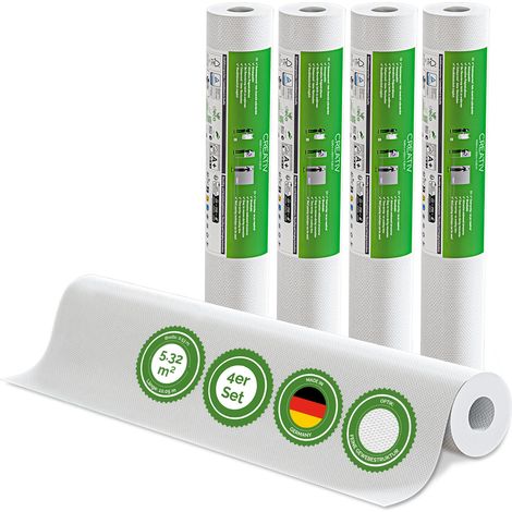 Vliestapete Creative Vlies – 10,05 m x 0,53 m, überstreichbar, atmungsaktiv, Wandtapete Made in Germany – Veluxis