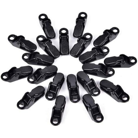 50PCS Pinces Pour Tente, Clip Bache,Clip Auvents, Accessoires pour Activités Camping Canopy (1/5)