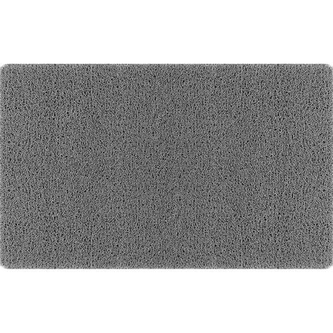 Tapis de douche antidérapant avec trous de drainage, tapis de douche pour zones humides (40x60cm, gris) (1/5)