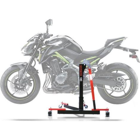 Zentral-Motorradheber - ConStands Power-Evo - Kompatibel mit Kawasaki Z 900 (2017-2025) - 300 kg - Doppelrollen