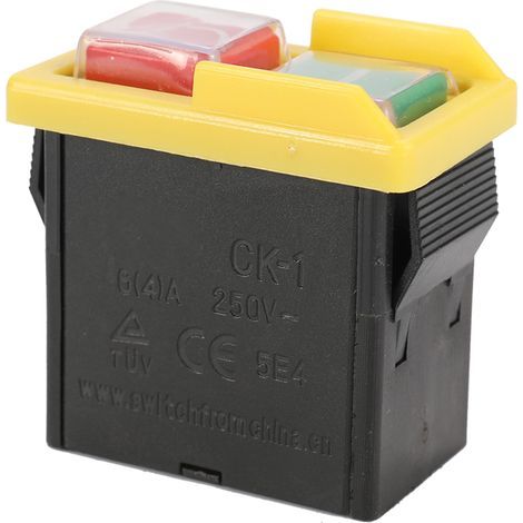 Interrupteur de sécurité universel 250 tension CK1/250 V Arrêt d'urgence S-afe Cut Off Killer Interrupteurs étanches et anti-poussière électromagnétiques pour rectifieuse (1/5)