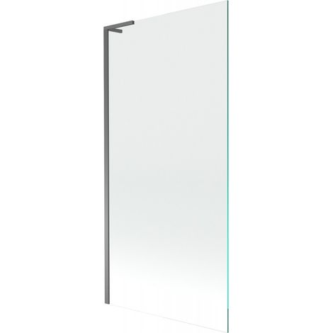 Mexen Next L Badewannenfaltwand 1-flügelig 90 x 150 cm, transparent, Gun Metal - 895-090-000-03-00-95