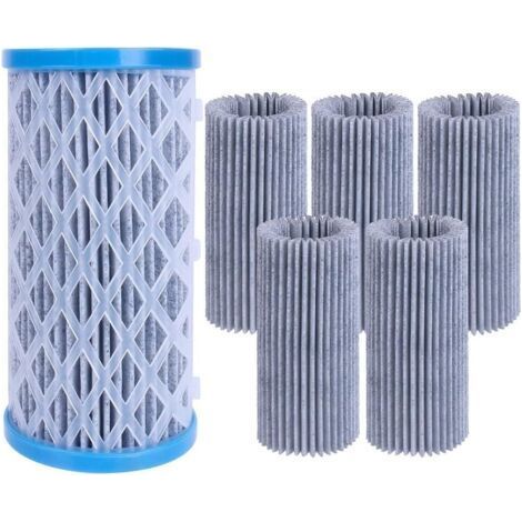 Lot de 5 cartouches filtrantes de type A/C pour piscines hors sol, conçues pour une filtration efficace et une utilisation réutilisable pour soutenir l'entretien de la piscine (1/5)