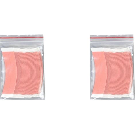 72 bandes adhésives double face Duo-Tac à forte tenue pour toupets et perruques à dentelle, ligne de découpe (1/5)