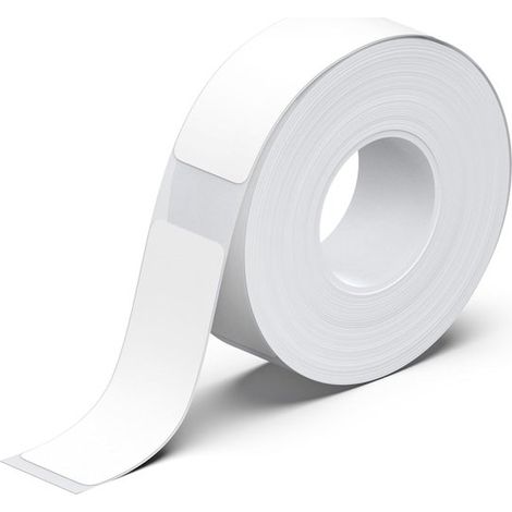 Papel para etiquetas, Cinta para impresora de etiquetas, Papel para impresión de etiquetas, 15x50 mm, Blanco (1/5)
