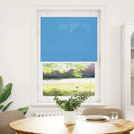 Maison Exclusive - Tenda Plissettata Blu 80x100 cm Larghezza Tessuto 79,4 cm