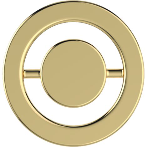 Villeroy & Boch – Couvercle de trop-plein évier cuisine – Acier inoxydable résistant à la corrosion – Couleur or – Dimensions 6,5x5x1cm