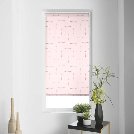 Store Enrouleur Tamisant "Flechaline" 60x90cm Rose (1/4)