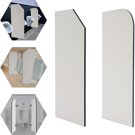 YISSALE-Trennwand für Toiletten 40 x 90 cm, schräge Trennwand für Toiletten, Wandtrennwand für Badezimmer, Trennwand für Herrentoilette, Badezimmer. (1/5)