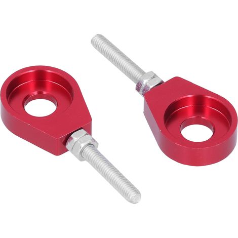 1,27 cm (0,5 Zoll) Aluminium-Kettenspanner, universell für Motorräder und ATVs, rot. (1/5)