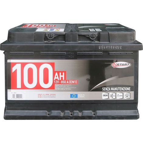 Batteria Autocarro 100AH polo positivo:sinistro Cassetta L4B
