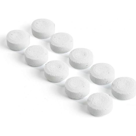 Lot de 10 pastilles détartrantes pour cafetière expresso, agents nettoyants effervescents pour ustensiles de cuisine et produits d'entretien ménager (1/4)