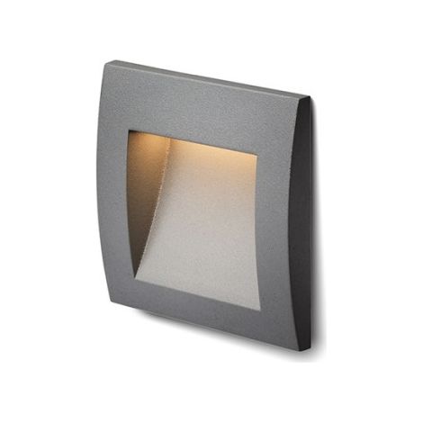 Faretto Plafoniera GORDIQ S da incasso grigio antracite 230V LED 1.5W IP65 3000K