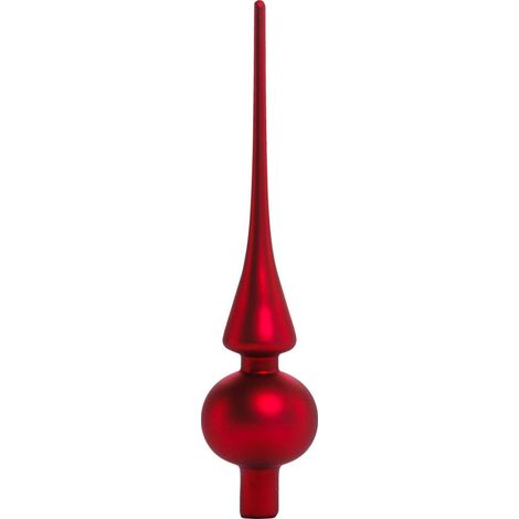TrendLine Christbaumspitze 26 cm Glas Rot Baumspitze Weihnachtsbaumspitze (1/3)