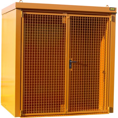 Bauer Südlohn Conteneur pour bouteilles de gaz GFC-B M2, peint, orange jaune (1/2)