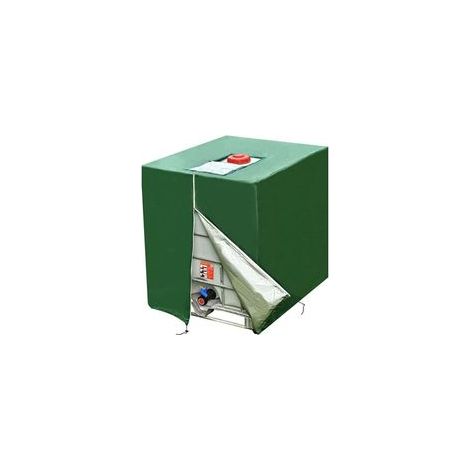 Bache pour Cuve 1000L IBC, 1 Pièce 420D Réservoir d'eau Couvercle, Anti-UV Anti-poussière Couverture Container Réservoir IBC,Bache de Protection Cuve IBC avec Fermeture éclair(116 x 100 x 120 cm) (1/4)