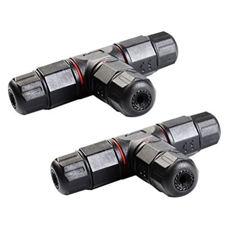 IP68 Waterproof Electrical Junction Boxes 3 Way Cable Connector Outdoor Electrical Box 2 Pieces (1/5)