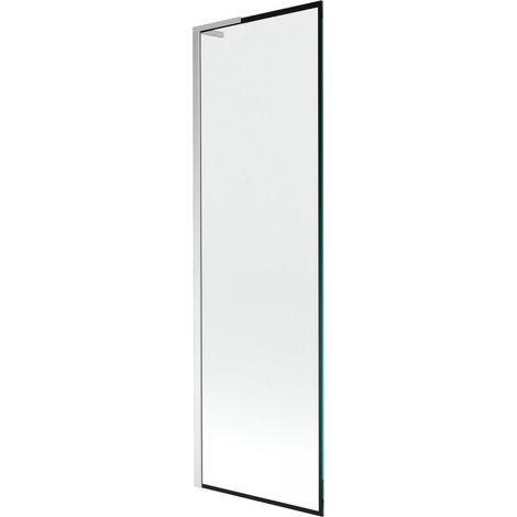 Mexen Next L parawan da bagno a 1 anta 60 x 150 cm, cornice nera, cromo - 895-060-000-03-70-01 (1/5)