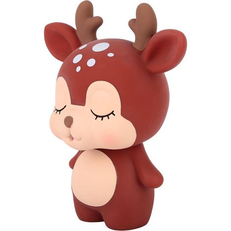 Pot de rangement innovant en forme d'animal de dessin animé marron, idéal pour économiser de l'argent et décorer votre maison. (1/5)