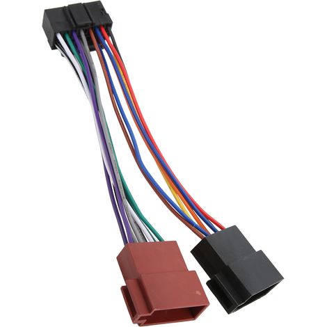 Connecteur 16 broches ABS pour autoradio Sony, faisceau de câbles de remplacement, prise stéréo robuste (1/5)
