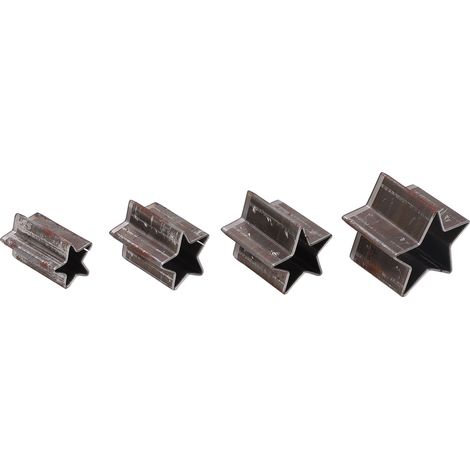 Emporte-pièce Pentagramme en Acier pour Travail du Cuir - Kit 4 Pièces avec Boîte DIY Artisanat