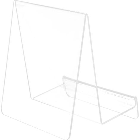 Support Léger et Robuste en Acrylique Transparent pour Livres et Vinyles Chevalet Élargi pour Affichage Bureau ou Étagère (1/5)