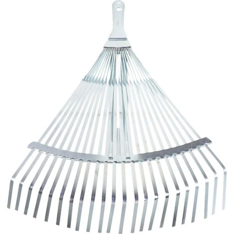 Râteau télescopique en métal multifonctionnel pour les feuilles de jardin (1/5)