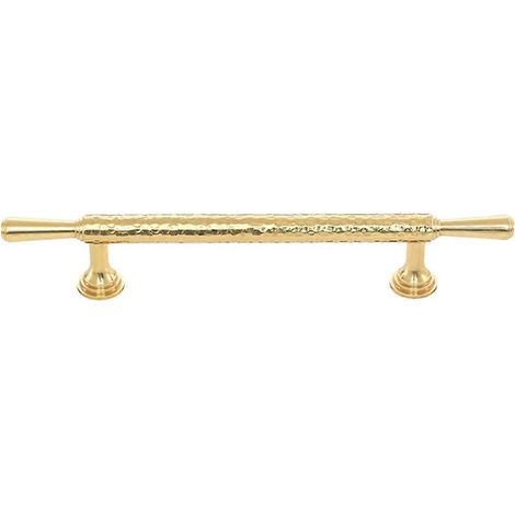 Handgehämmerte Schubladengriffe aus Messing mit matter Bronzeoberfläche für Möbel und Schränke. Lange Griffe, Türgriff B. (1/5)