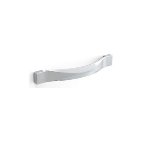 Maniglia Cucina Small Curvy Minimal effetto cromo lucido 147 x 17 mm profondità 27 mm in Pvc