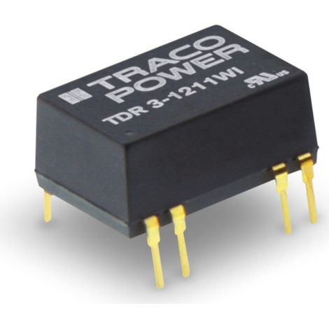 TracoPower TDR 3-1212WI DC/DC-Wandler, Print 12 V/DC 12 V/DC 250 mA 3 W Anzahl Ausgänge: 1 x Inhalt