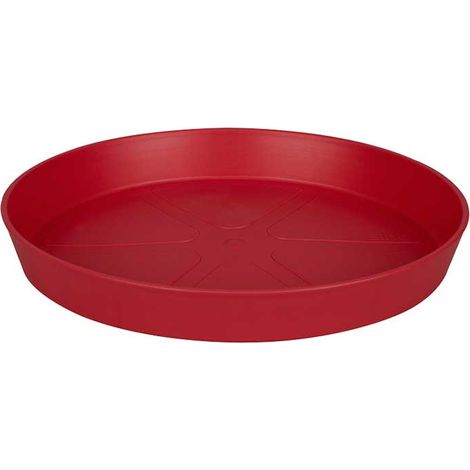 SOTTOVASO LOFT URBAN SAUCER ROUND 14 CRANBERRY RED ELHO