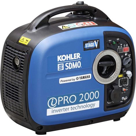 Sdmo – Groupe électrogène monophasé silencieux 2000W – Technologie Inverter – Autonomie 4.20h – Niveau sonore 91dB – Démarrage lanceur (1/5)