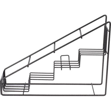 Porte-bouteilles métallique 4 compartiments, support stable en inox pour sirop, café, épices, étagère de cuisine. (1/5)