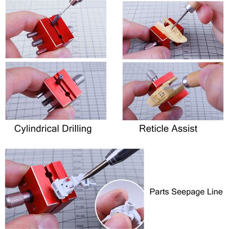 Petit étau à ressort robuste en acier allié, étau d'établi miniature réglable pour le serrage de pièces. (1/5)