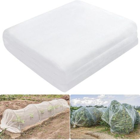 Insektennetz für Gemüsegärten, 3 m x 10 m, Schutznetz für Gemüsegärten, Gartennetz gegen Insekten und Vögel - zum Schutz von Pflanzen, Blumen, Gemüse und Obst (1/5)