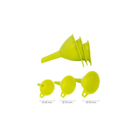 Imbuti da cucina in plastica Ø 65/75/95 mm. (Set 3 imbuti)